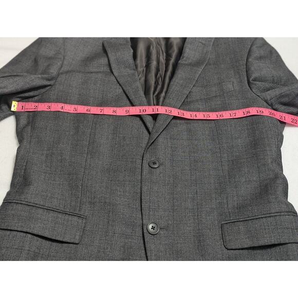 John Varvatos Blazer Mens 42L Gray Bedford Wool Suit Jacket - Picture 10 of 14